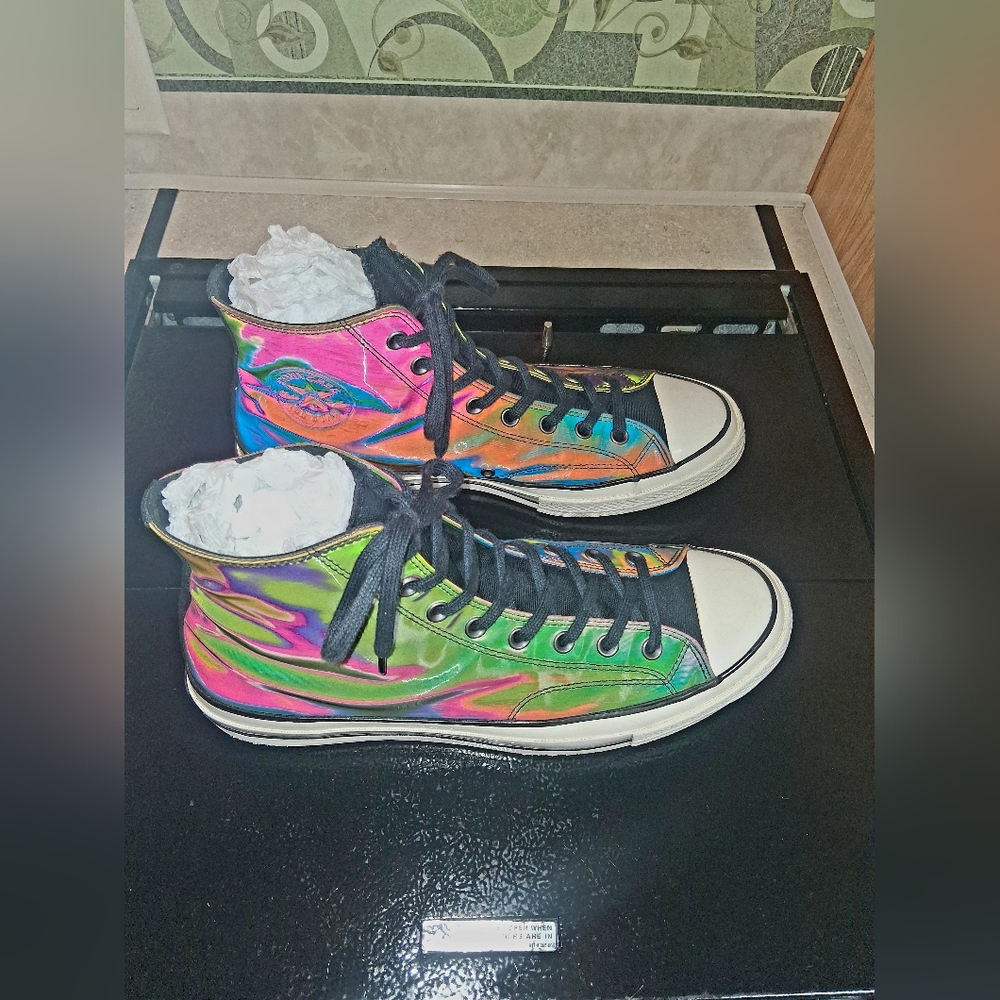 Converse Chuck 70 Hi "Spectrum" Iridescent Flame - Men’s 12 / Women’s 14 - Picture 3 of 9